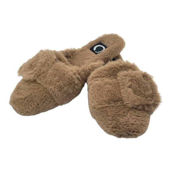 Journee Collection Shoes - NEW Journee Collection Women's Faux Fur Sereena Slipper Tan Size 8